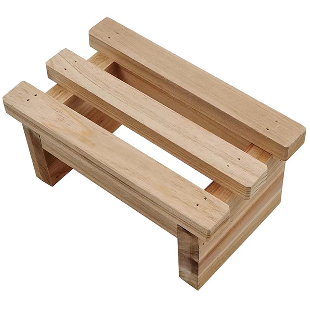 Zerodeko Wooden Step Stool for Kids Children Footrest Bench for Bathroom Nursery and Kitchen Safe Reusable Small Stool