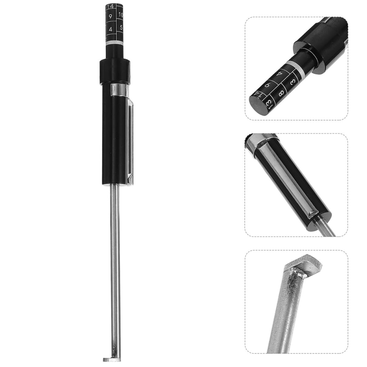 GANAZONO Tester Pastiglie Freni 2 Pezzi Righello Misuratore di Spessore per Controllo Usura Freni Auto, Strumento di Misura Calibratore Pastiglie per Manutenzione Veicoli e Sicurezza