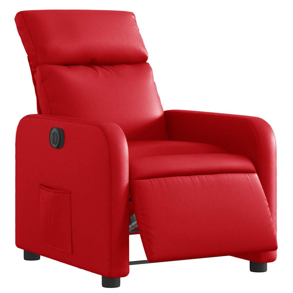 Fauteuil Inclinable électrique VidaXL - Dossier Et Repose-pied Réglables, Tissu Bordeaux, Charge Max 110 Kg - Salon, Détente - 3