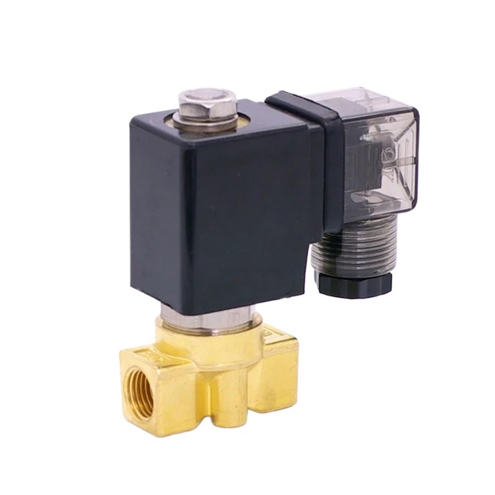 Électrovanne 2 voies normalement fermée PU-06 en laiton 1/4 BSP 220V