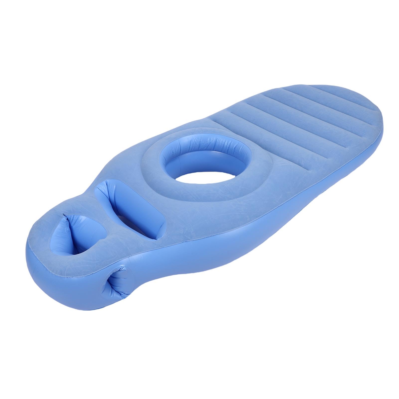 Yinhing Almohada Inflable de Cuerpo Completo con Orificio Abdominal, Ligera y portátil, Ideal para Embarazo, Viajes y relajación Profunda — PVC Suave y Duradero