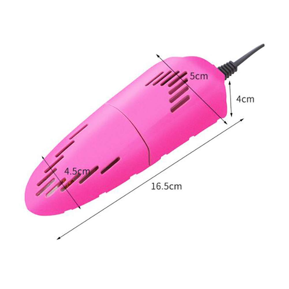 Asciugascarpe Asciugascarpe Elettrico Scaldascarponi Retrattile Asciuga Stivali Asciugatore per Guanti Deodorante antimuffa Asciuga Scarponi Elettrico (Dimensioni: 16.5X5X4CM) (Rosa)
