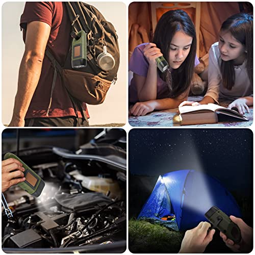 Simpeak S19 2-Pack Hand Crank Solar Powered Flashlight thumb #6