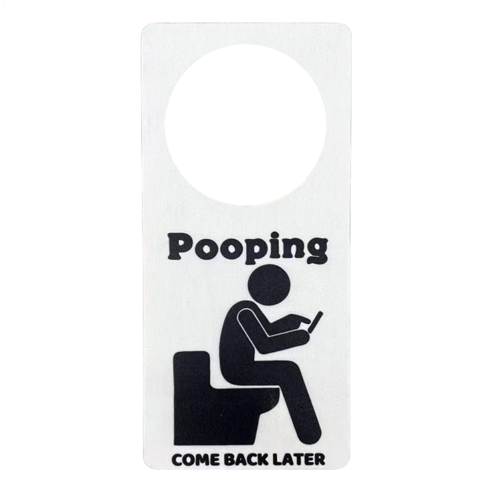 Cartello Bagno 'Please Do Not Put Paper Towel In WC' Nero/bianco, 145x90 Mm, In Acrilico O Legno, Con Cordino
