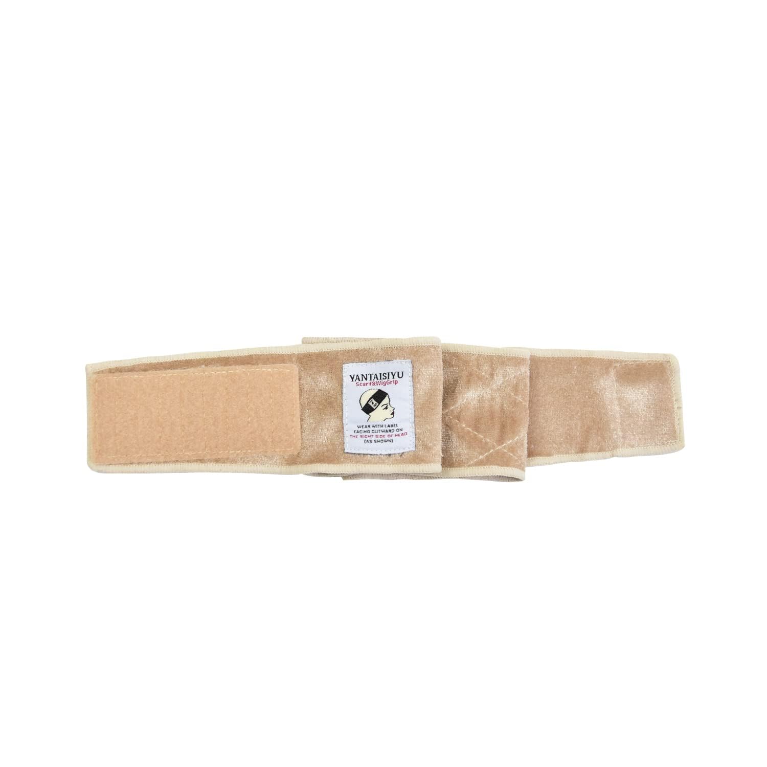 1 sztuka Regulowana opaska na czoło opaska na głowę peruka Wig Grip Band (beżowy)