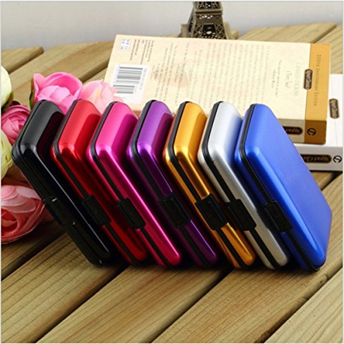 Women Rfid Blocking ID Credit Card Holder Wallet Aluminum Metal Protective Card Case3