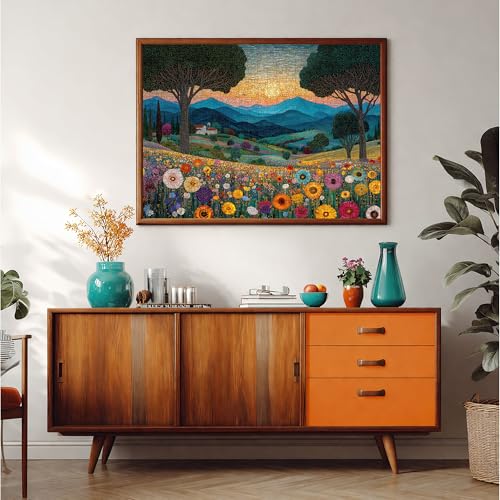 Rompecabezas para adultos de 1000 piezas, arte fantástico | Encaje seguro, superficie mate sin reflejos, cartón grueso y resistente, incluye póster de referencia, guía trasera A-F, decoración para pared enmarcable miniatura 5