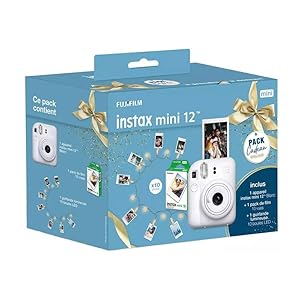 FUJIFILM Instax Mini 12 Blanc Pack Cadeau