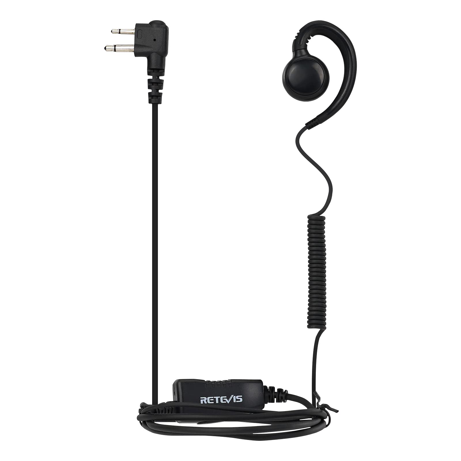 Oreillette Talkie-walkie 2 Broches Motorola - Micro Avec PTT Et Tube Acoustique Pour Professionnels