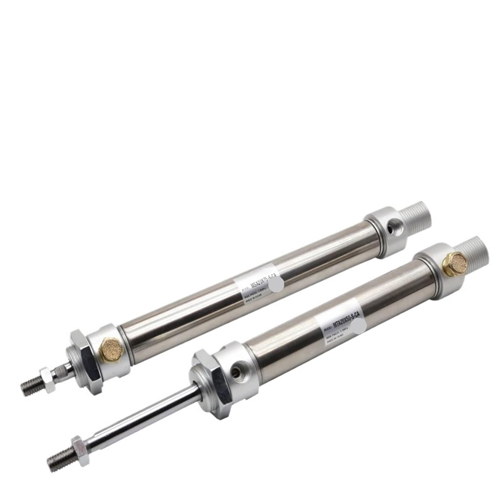 1 pieza MSA16X25SCA MTA20X50 mini cilindro redondo con resorte de simple efecto MSA25X75SCA Resorte MTA32X50SCA MSA40X25 Resorte enend(150mm stroke SCA,MSA25)