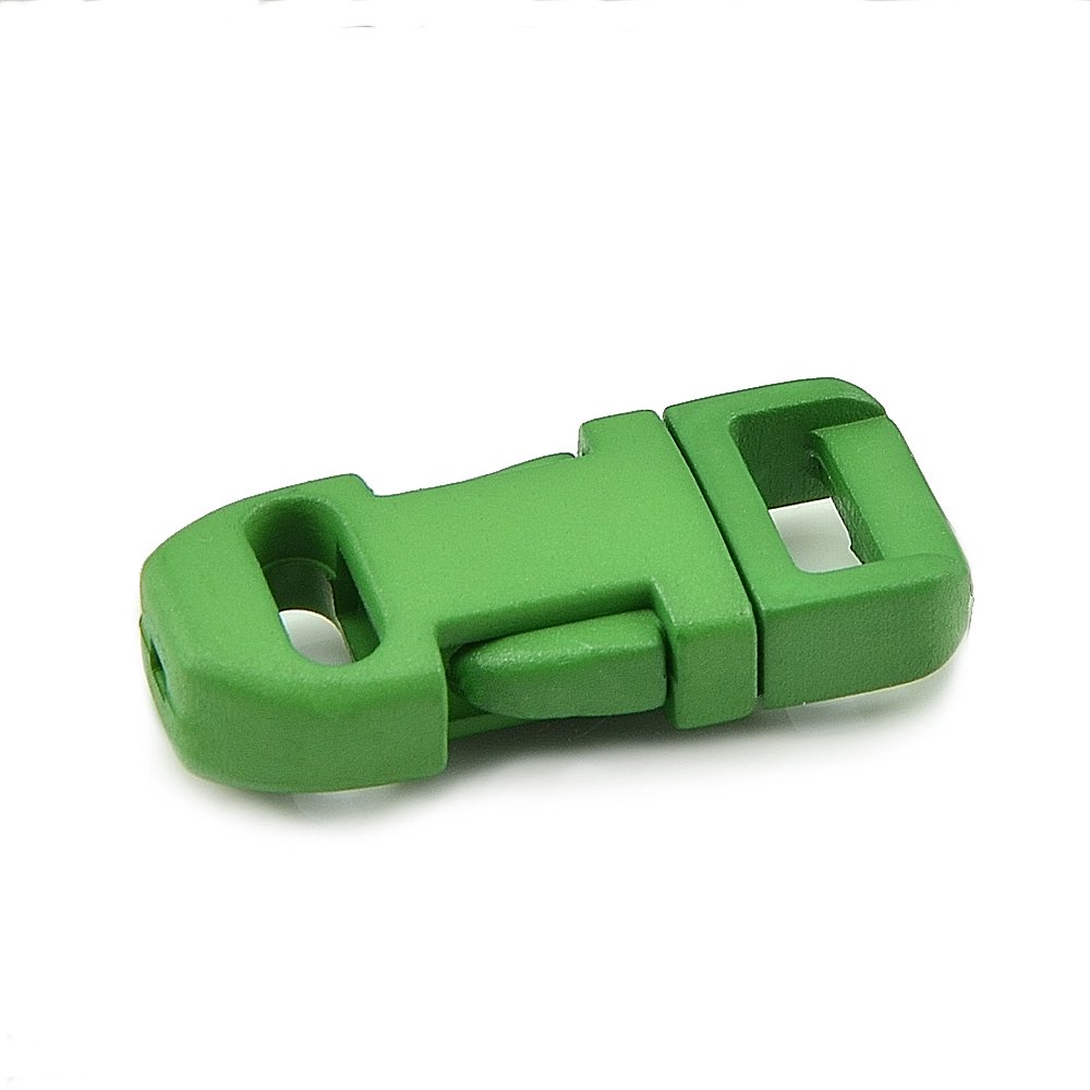 Cordon Pour Bracelet Lot De 10 Fermetures à Clic 3/8, Douilles No, En Plastique Pour Bracelets Paracord, Cordons, Etc., 34 Mm X 17 Mm, Couleur : Vert Clair Taille S U2013 Ganzoo Cordon 3 Mm