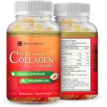 Collagen Gummy Peach Flavor - Beauty, Health, Joint/Bone Boost - Women and Men -30 Count Filled Gummies