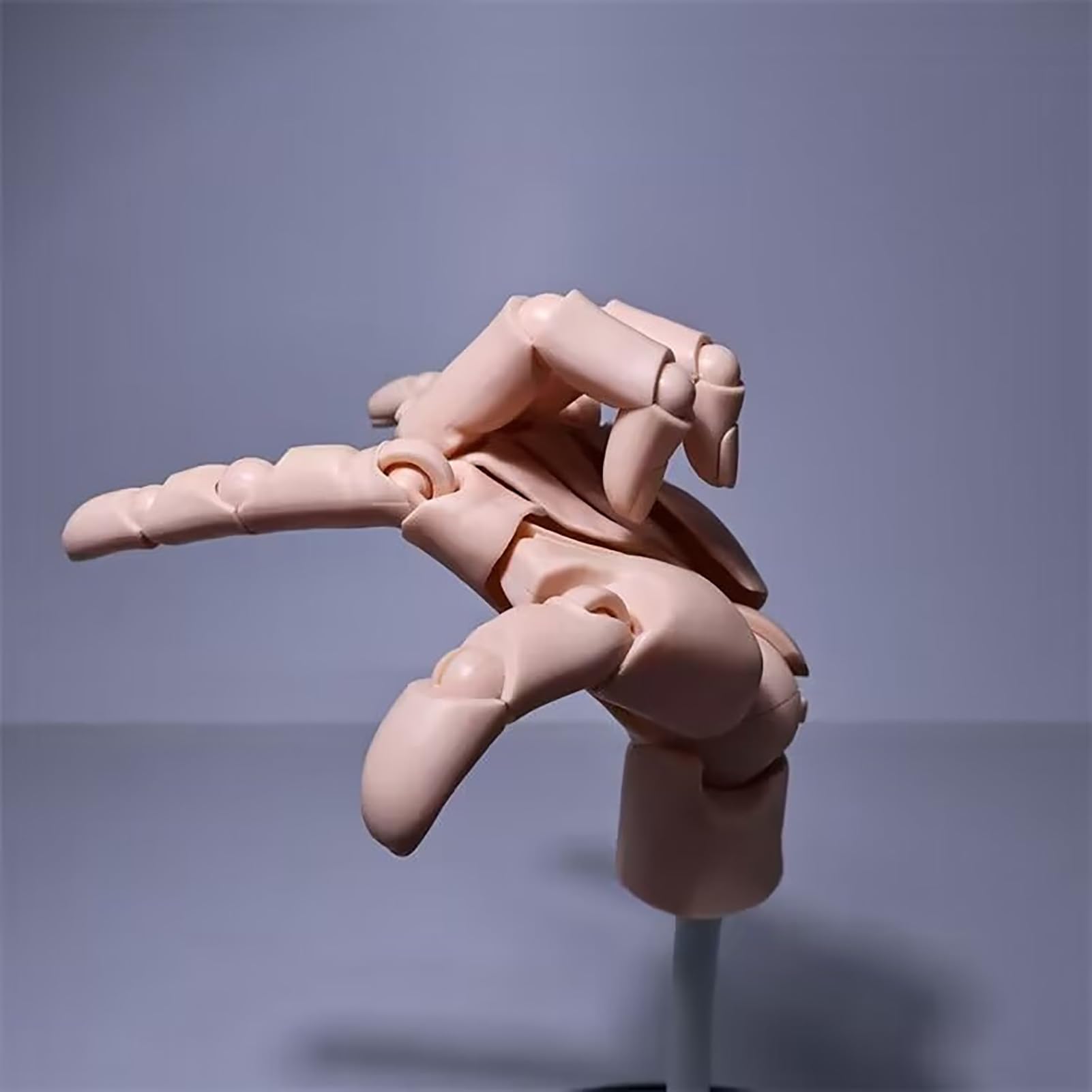 Modelo de mano, 1: 1. Arte de palma simulada, dibujo de estudiante, referencia de cuerpo, mano, modelo de cuerpo humano, mano con base, soporte de exhibición, A