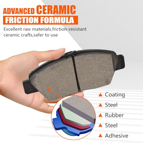 Image of D1394 Front Ceramic Brake Pads Kit Fit For Honda CR-Z 2011-2015, For Honda Fit 2009-2020