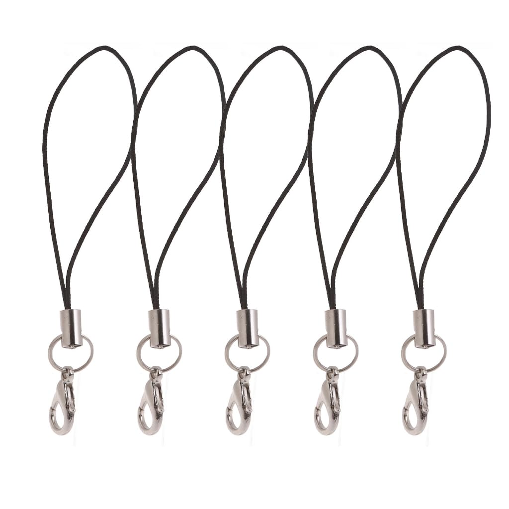 xbiez 5Pcs Anti-lost Lanyard String Universal Nylon Lanyard Strap with Lobster Clasp for USB Flash Drive MP3 Wireless Earphone, Nylon