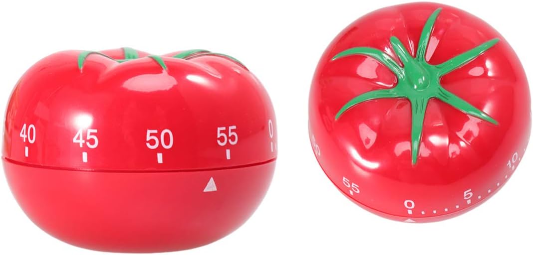 Cabilock キッチンタイマーかわいいトマトクッキーキッチンタイマーノベルティ手動調理タイマー警報自宅のデスクトップの装飾 在庫あり