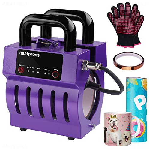 Mini Mug Heat Press Machine for 10-11oz Coffee Mugs and Tumblers with...