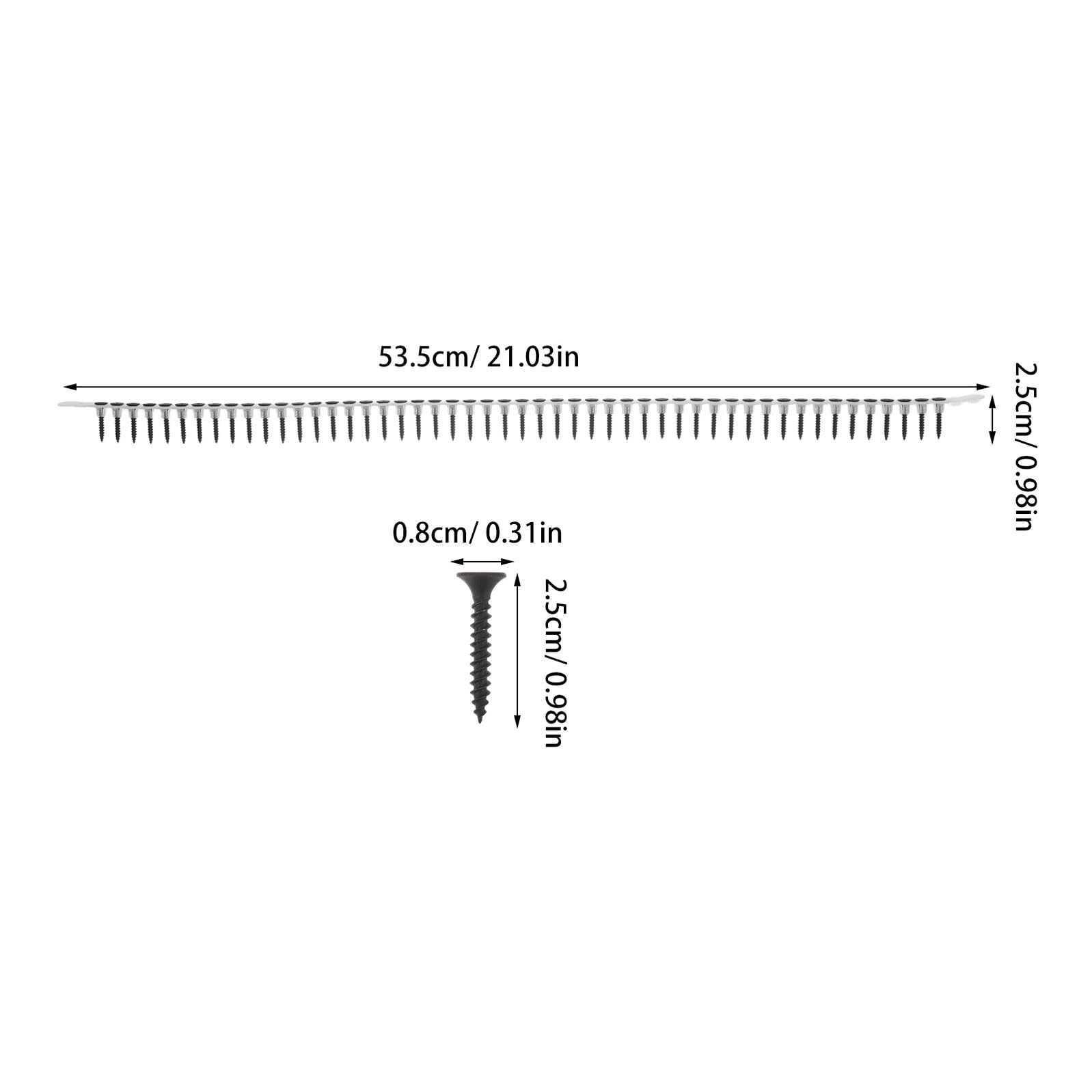 1000 Stück Selbstbohrende Kunststoff Trockenbauschrauben M35 X 25mm mit Kettengurt für Wandbefestigung Holz und Gipskarton Robustes Befestigungsmaterial für Regale und Heimwerker