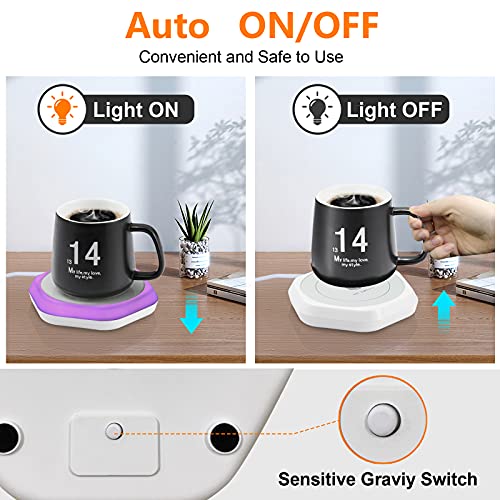 image for Coffee Mug Warmer: Smart Beverage Heating Plate Candle Wax Cup Warmer 