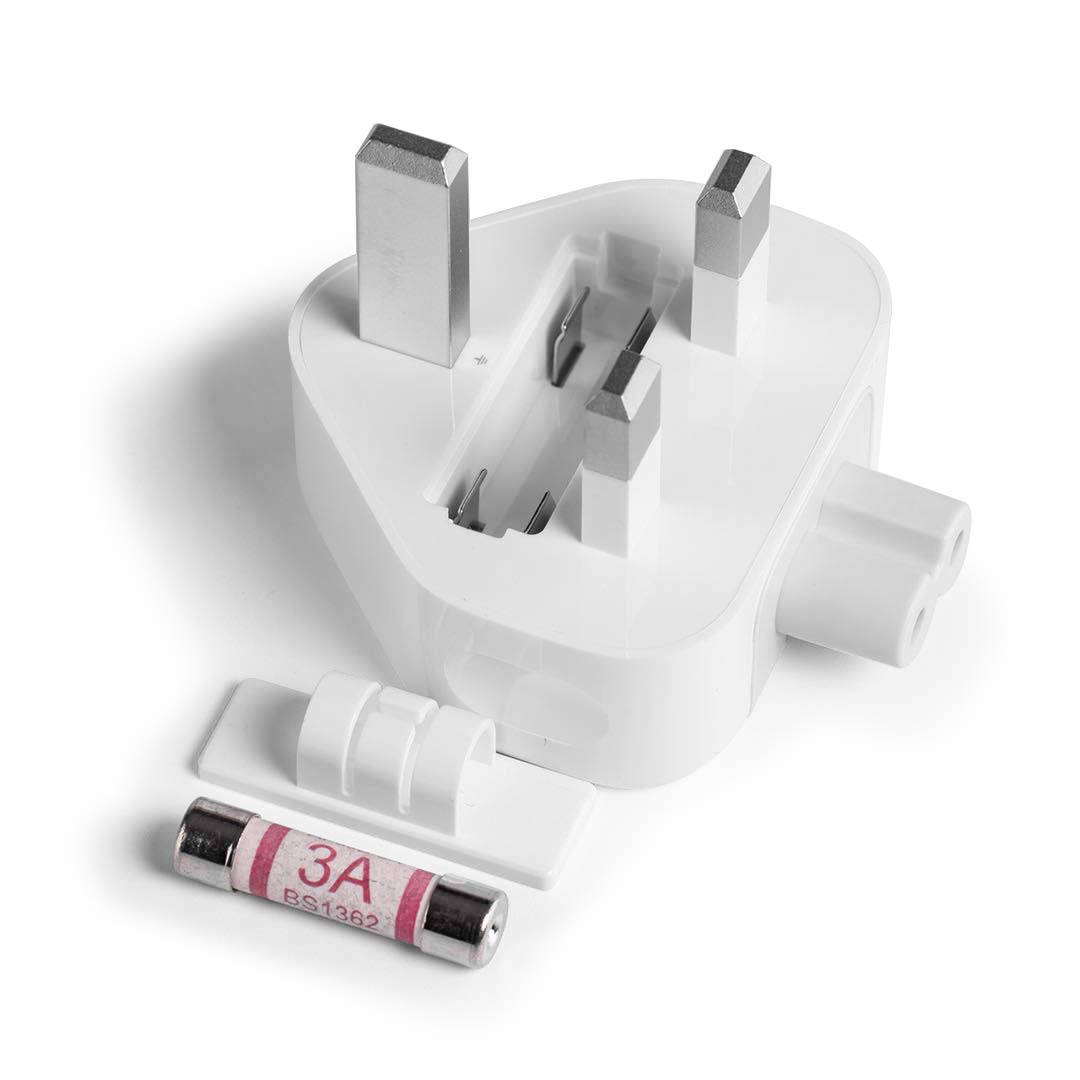 UK Plug Adapter For Apple MacBook Charger | Replacement AC Power Head For USB-C & MagSafe 30W/45W/60W/87W