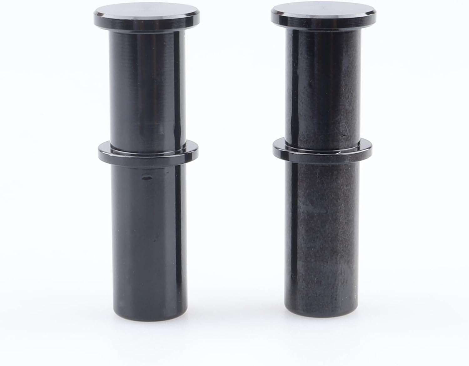 AC PERFORMANCE 3/8" Male Quick Connect Fuel Line Plug Adapter Fitting Aluminum Black, Pack of 2