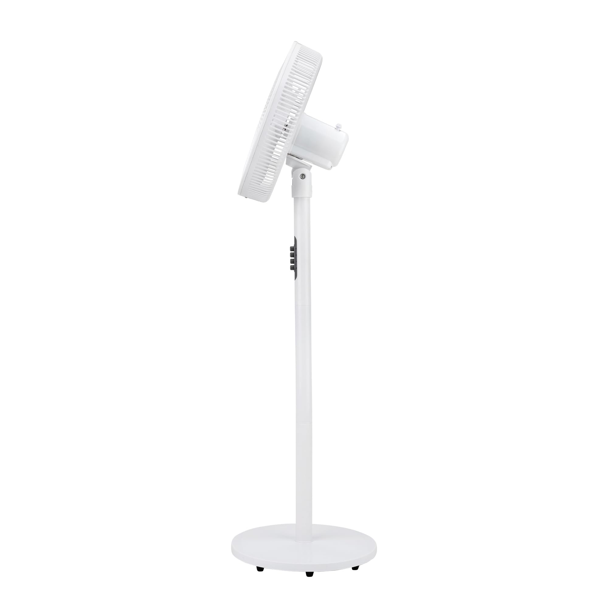 JATA JVVP3061 - Ventilador de Pie 50 W, Ventilador Oscilante Silencioso 40 cm, 3 Velocidades, Altura Regulable 1,25 m, Gran Caudal de Aire 2663 m³/h, para Hogar y Dormitorio