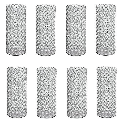 8 Pcs Vintage Hurricane Candle Holders Cover
