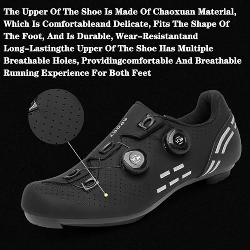 Cycling Shoes Men & Women Road/MTB – SPD Self-Locking System, Lightweight & Breathable Bike Shoes with Flat Sole for Road & Off-Road (Unisex)3