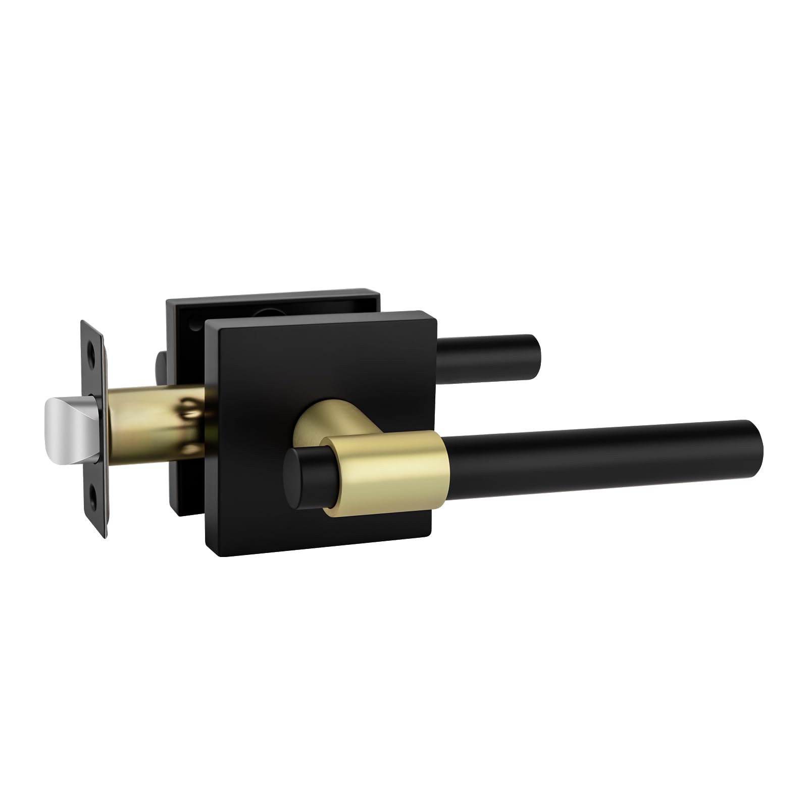 Haidms Black and Gold Interior Door Handle, Heavy Duty Zinc Alloy
