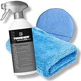Auto Innenraumpflege Cockpitpflege Set | THE FINISHER InsideCare 500ml + Auftragspad + Mikrofasertuch - Cockpitpflege, Interior Pflege geeignet für Kunststoff, Leder, Textil und Vinyl