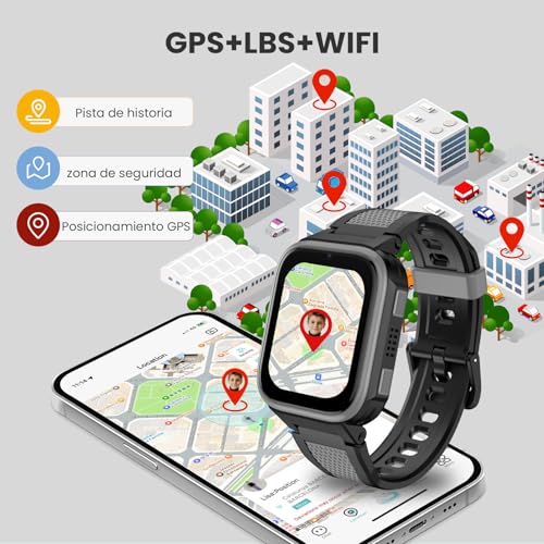 Reloj inteligente niños localizador GPS con batería 950 mAh K10 3