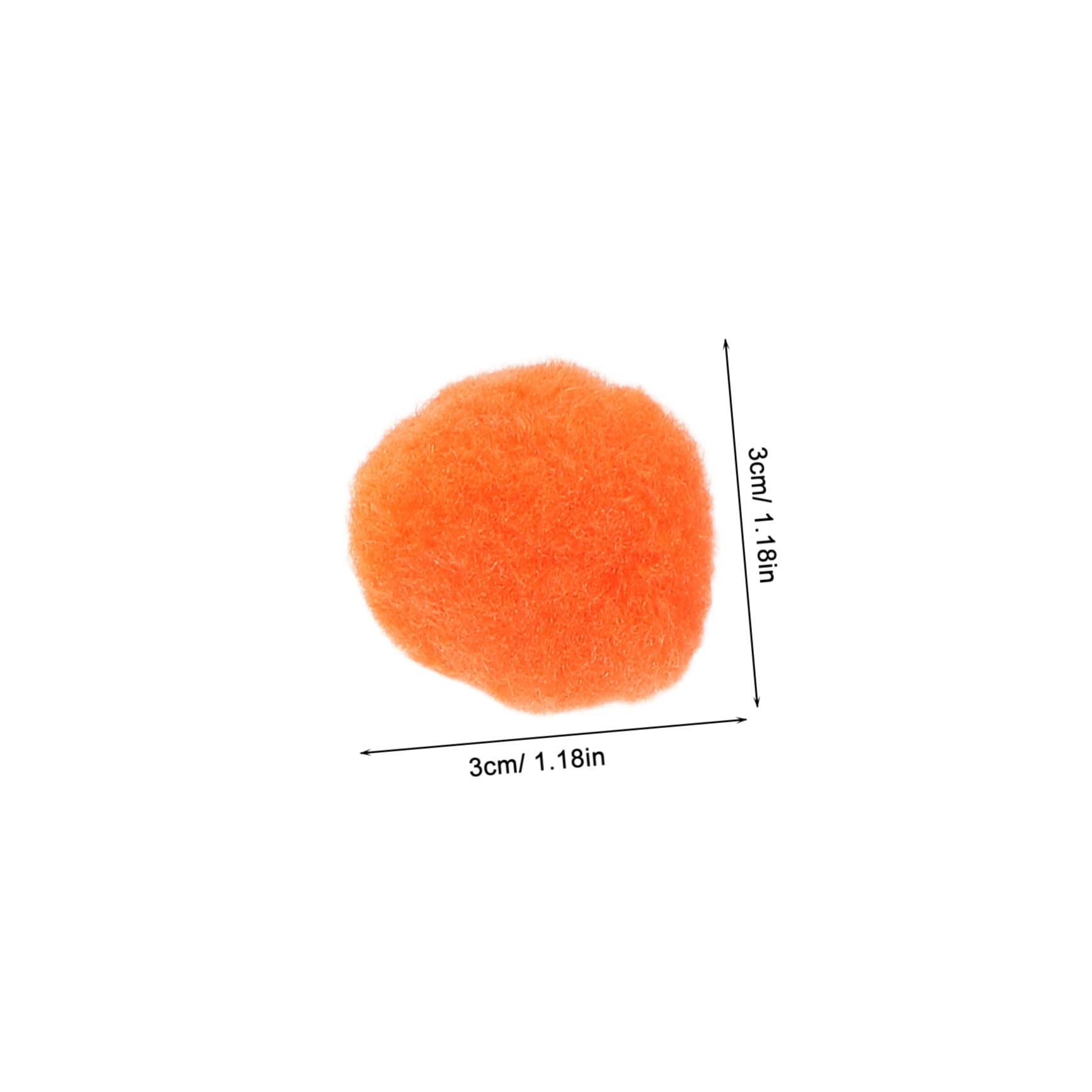 Pompon Decorativi 1000 Pezzi 3cm Soffici in Peluche