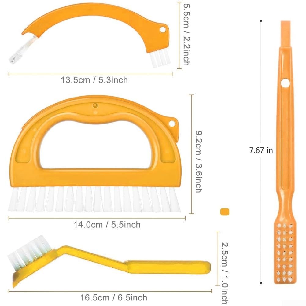 Set Cepillos Ranuras 4 Pcs Plástico ABS Hogar Coche