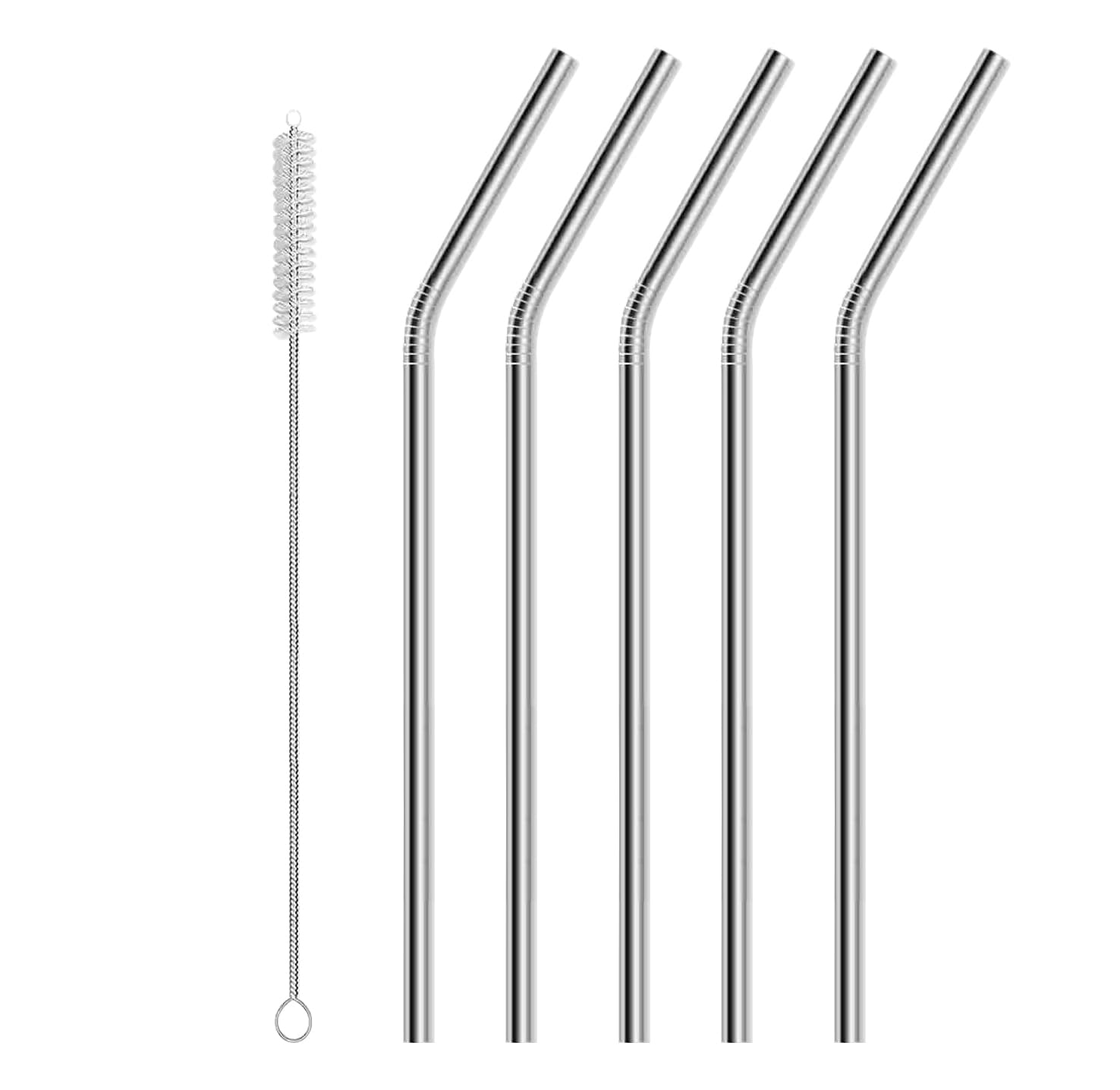 MADHYA Metal Straws Stainless Steel Straws 10.5" Drinking Straws Reusable, Perfect for Cocktail, Cleaning Brush for 20/30 Oz Perfect for Yeti, Trail, Tumblers, Bars(5 Bend | 1 Brush) (B0CRTKZ1P1) Amazon Price History, Amazon Price Tracker