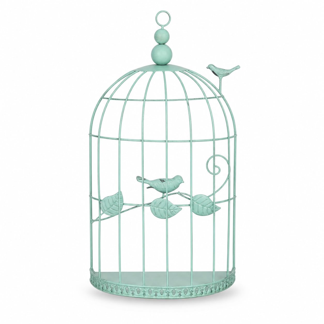 Decorazione Gabbia per Uccelli da Appendere - stile country | per piante, Verde invecchiato, Piccolo (altezza 49.5CM)