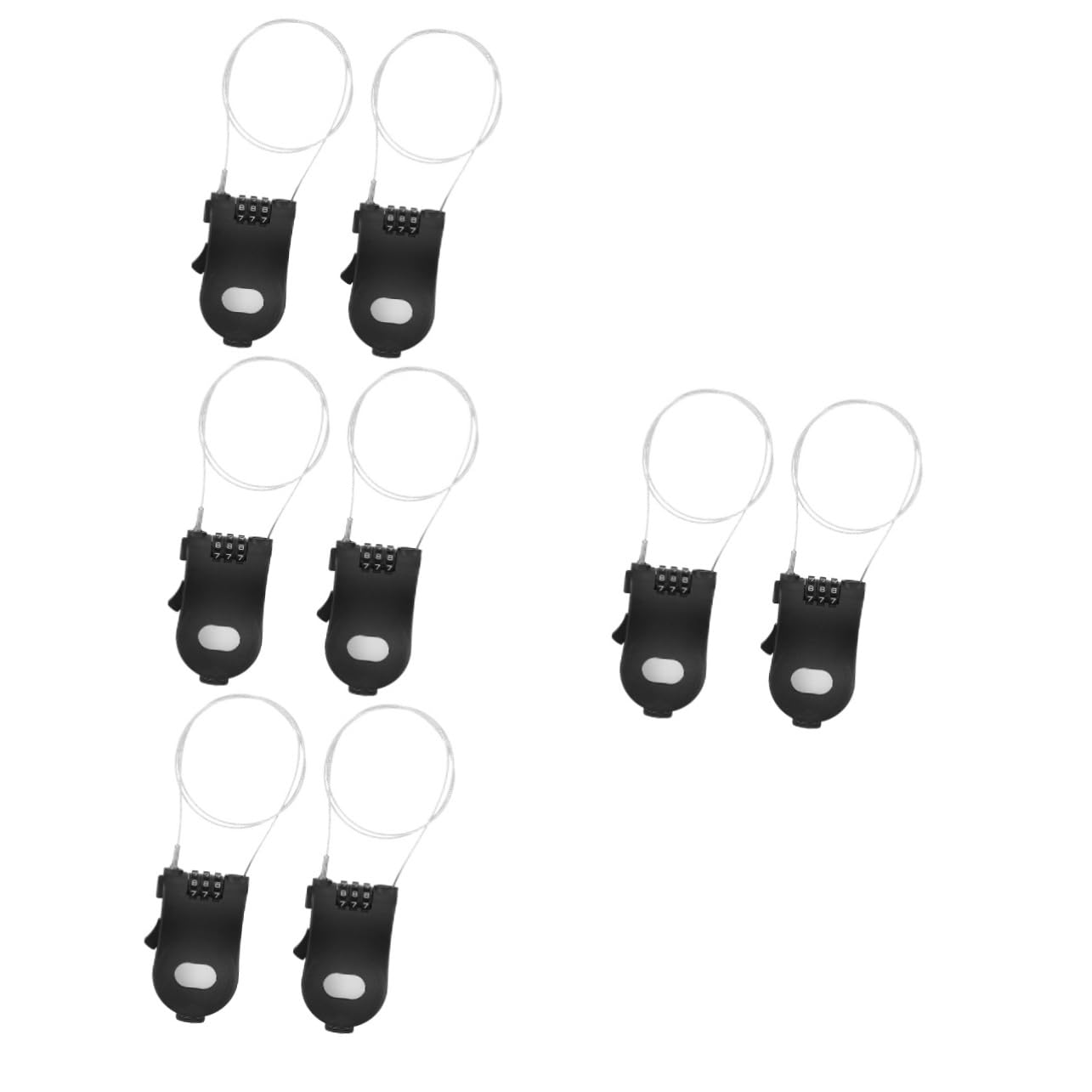 Sosoport 8pièces Serrure Antivol De Vélo Câble Rétractable Sécurisé Pour Ski Et Équipements Sportifs Fiable Et Pratique Le Vol