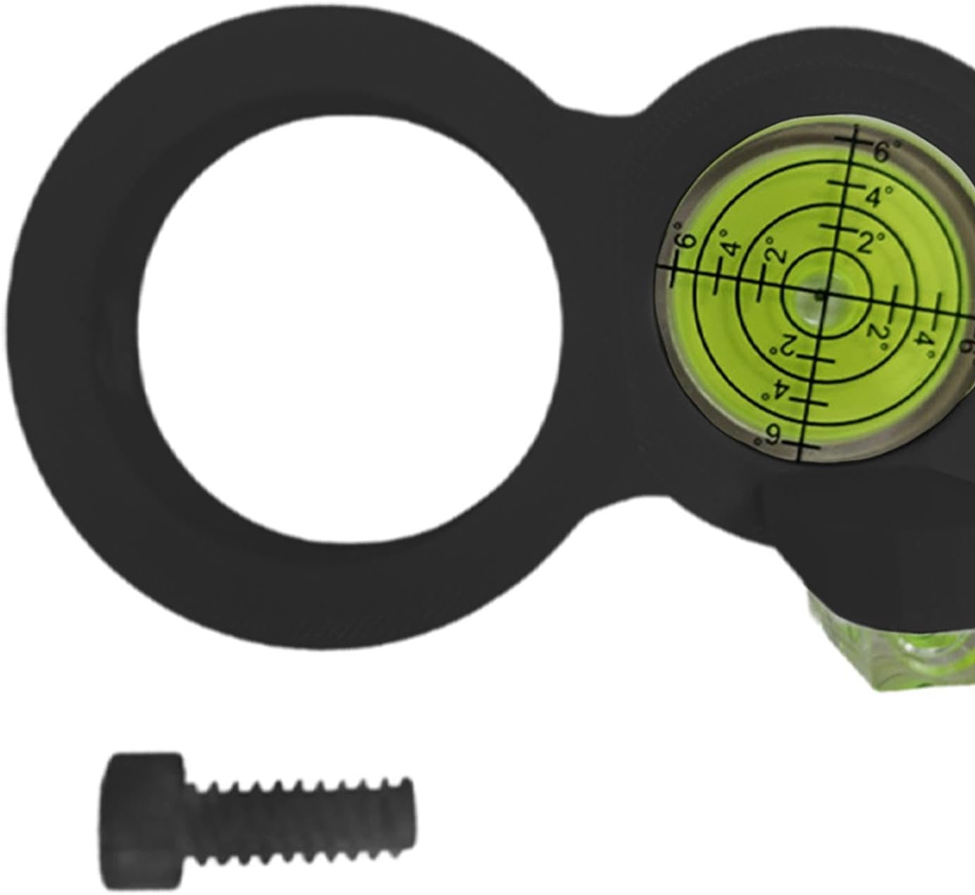 Small Circular Bubble Level Drill Level Leveling Tool Electric Drill Accessory Round Spirit Levels for Furniture- Black