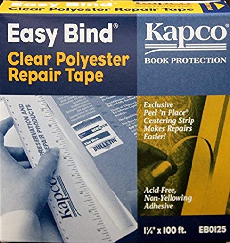 Cinta de reparación de libros - 1 14" de ancho x 100 pies de largo