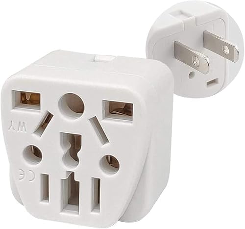変換プラグ 海外変換プラグ 10A/100-250Vプラグ 海外製品を日本、中国で使用 旅行用電源変換プラグ マルチ変換プラグ 急速充電 多国間変換プラグ 日本用マルチタイプコンセント アダプター アメリカ、中国、韓国、イギリス、欧州から日本変換器 コンパクト 小型 (マルチ変換プラグ)