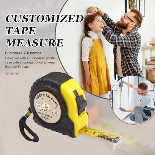 Cinta métrica personalizada para regalo de papá miniatura 3