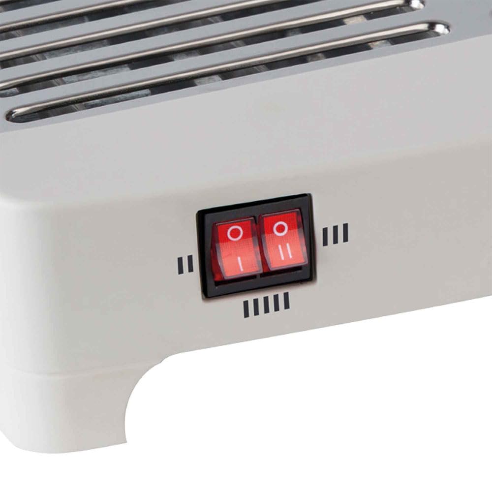 JATA TT5016 - Tostadora Horizontal 1000 W con Parrilla XXL 35x25 cm, 5 Resistencias de Cuarzo, 3 Niveles de Potencia, Acero Inoxidable, Bandeja Recogemigas