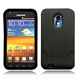Aimo Wireless SAMD710PCPA001 Hybrid Armor Cheeze Case for Samsung Galaxy S2/Epic 4G Touch/D710 - Retail Packaging - Black