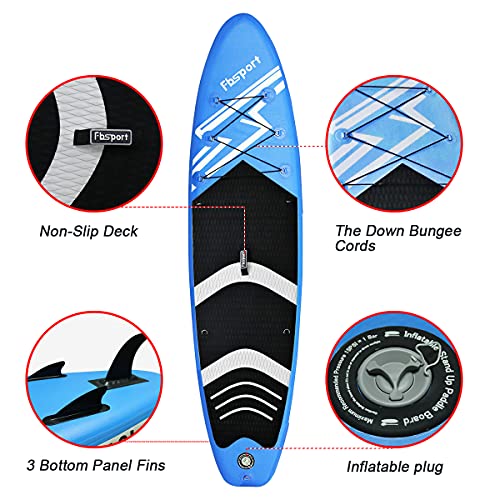 FBSPORT Aufblasbares SUP Board, Stand Up Paddle Board, Aufblasbare Boards für Stand-Up Paddling 15 CM Dick, Premium SUP… - Image 6