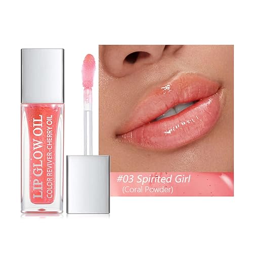 Miniatura 2 de GL-Turelifes Aceite de labios voluminoso, brillo de labios hidratante, bálsamo de labios tintado, cuidado de labios, bálsamo de labios transparente,