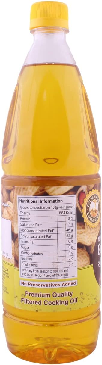 Amrutva Extra Virgin, Cold Pressed Groundnut Oil, 100% Natural, Pure (Pack Of 1)