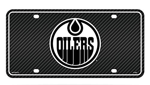 Étiquette NHL Edmonton Oilers en carbone pour personnaliser votre grand SUV
