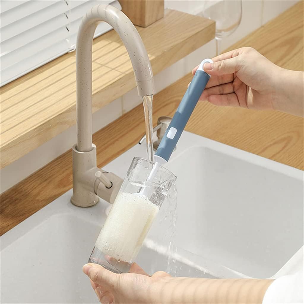 Cup Brush Cup Washer Water Cleaning Long Handle Milk Bottle no Dead Corner to Tea Stain Sponge Small