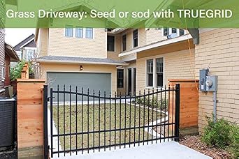 TRUEGRID | PRO LITE Permeable Paver | Driveway, Grass, Shed Base, Patio, RV Pad, Gravel, DIY Outdoor | 120,000 lb Load Class | All-Weather | Easy Install | Pack of 18 (72 Square Feet)