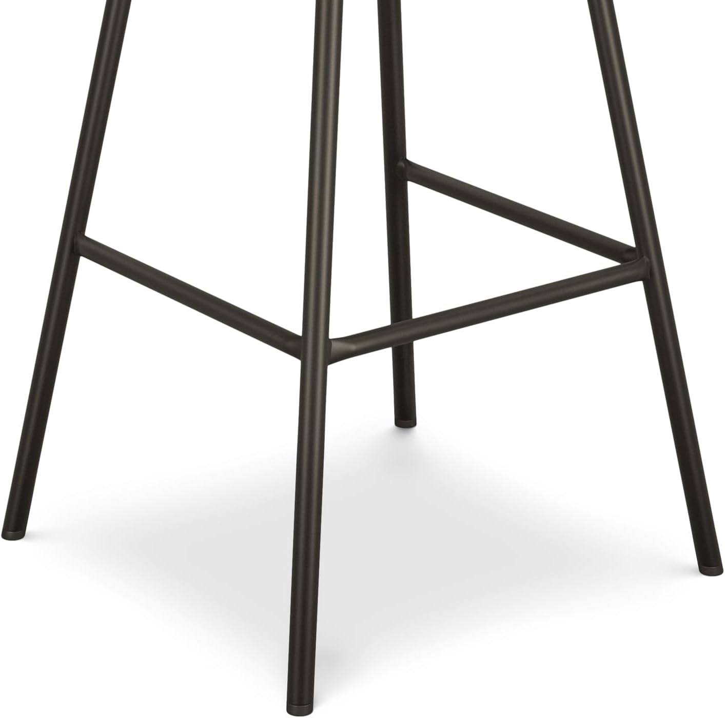 Natural Linen and Metal Swivel Bar Stool Set