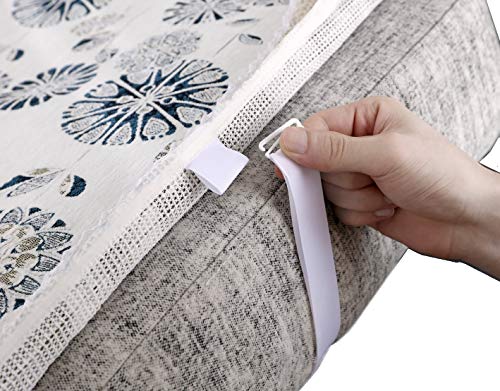 Octorose Thick Linen Grey Anti-Slip Grip Sofa And Couch Protector, Sectional Sofa Cover, Sofa Arm Covers, With Removable And Adjustable Strap Color Grey/Black/Beige Mixed (35X35, Lin-Grey) #TOP4